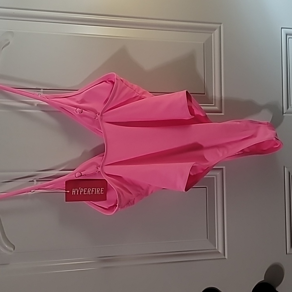 Vibrant Pink Women's One-Piece Swimsuit - Picture 5 of 9